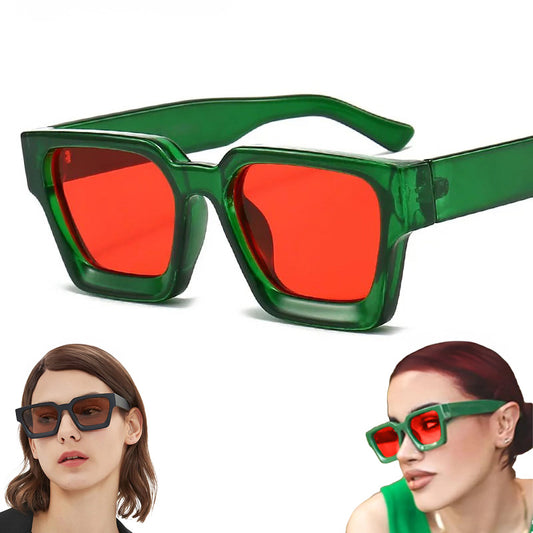 Kare Güneş Gözlüğü - Retro Vintage Stil UV400 Unisex  83839