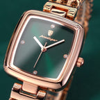 Kadın Saati Örgü Kordonlu Kare Kadran 65745