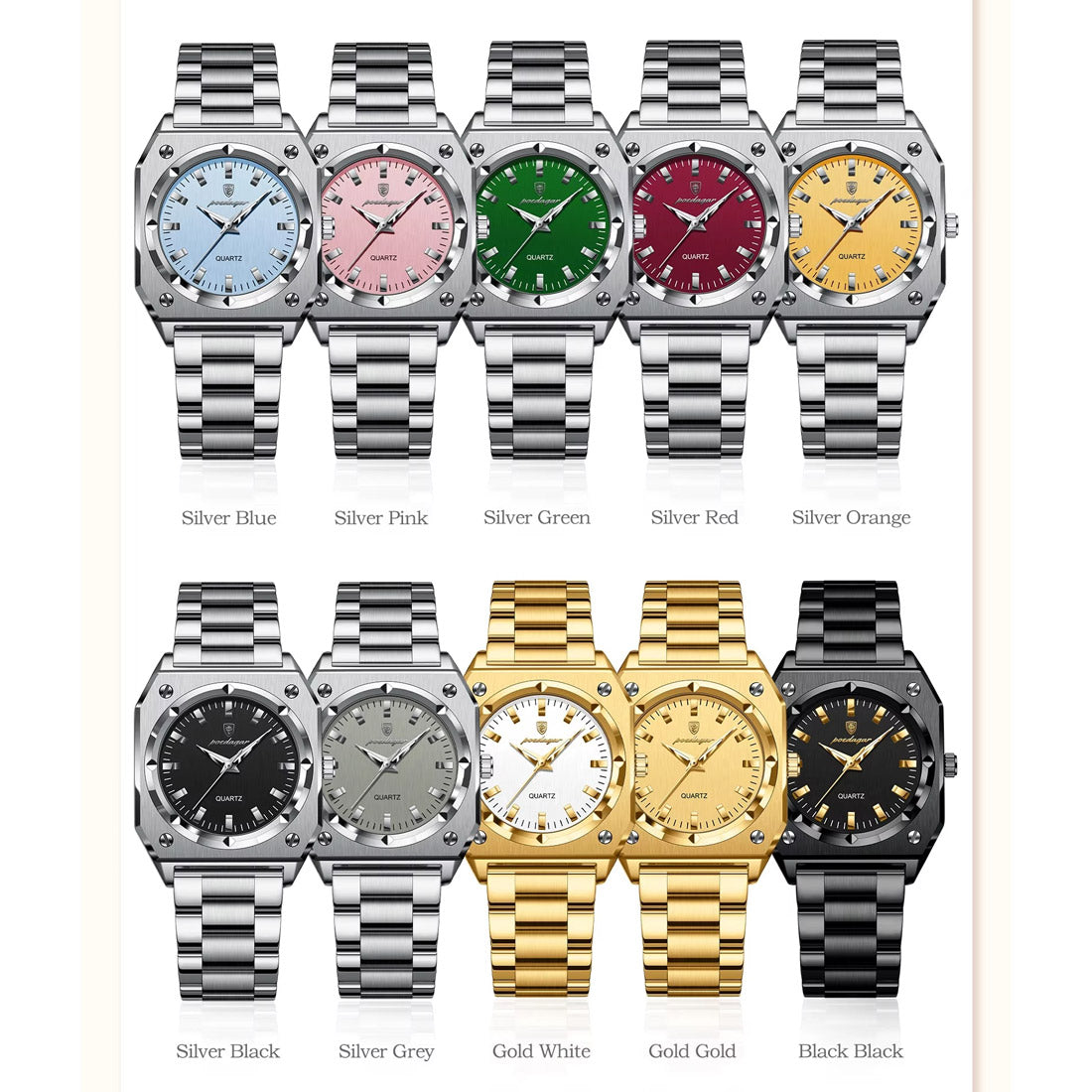 Kadın Saati Sekizgen Kasa Lüks ve Zarif 42444