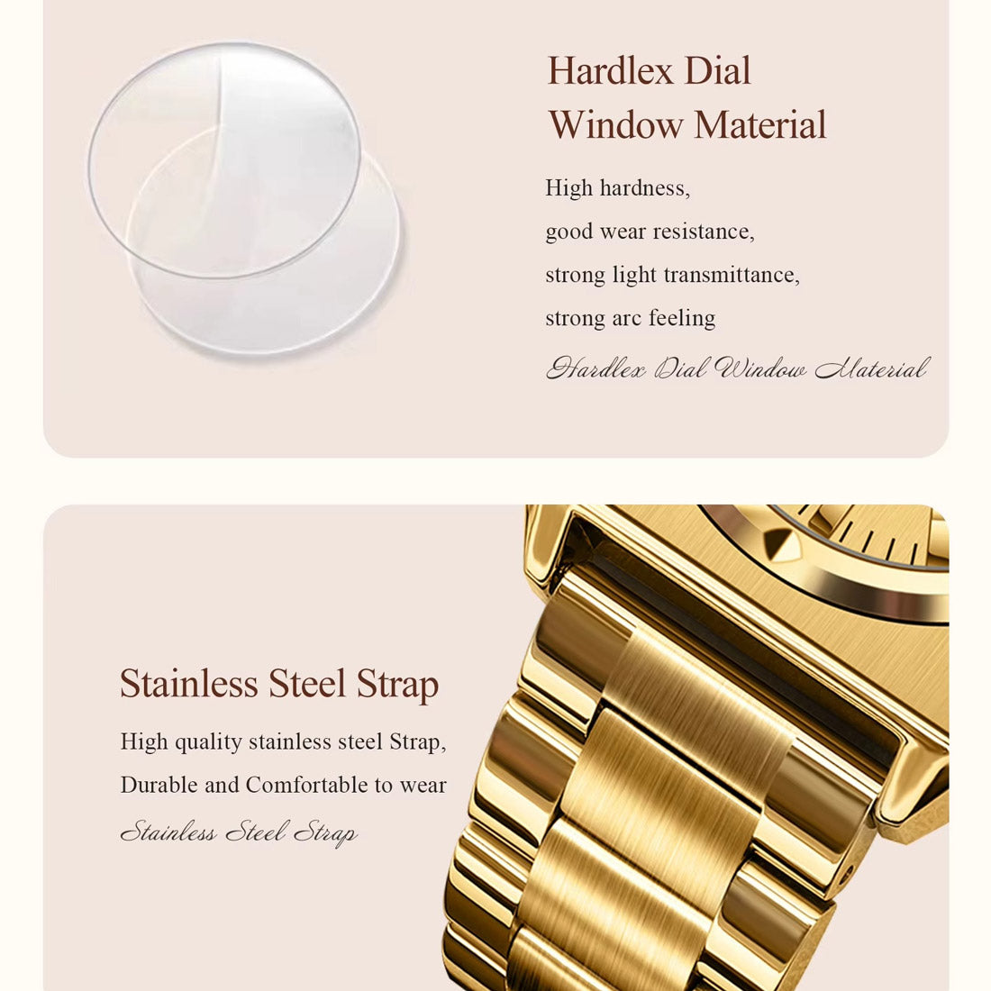 Kadın Saati Sekizgen Kasa Lüks ve Zarif 42444