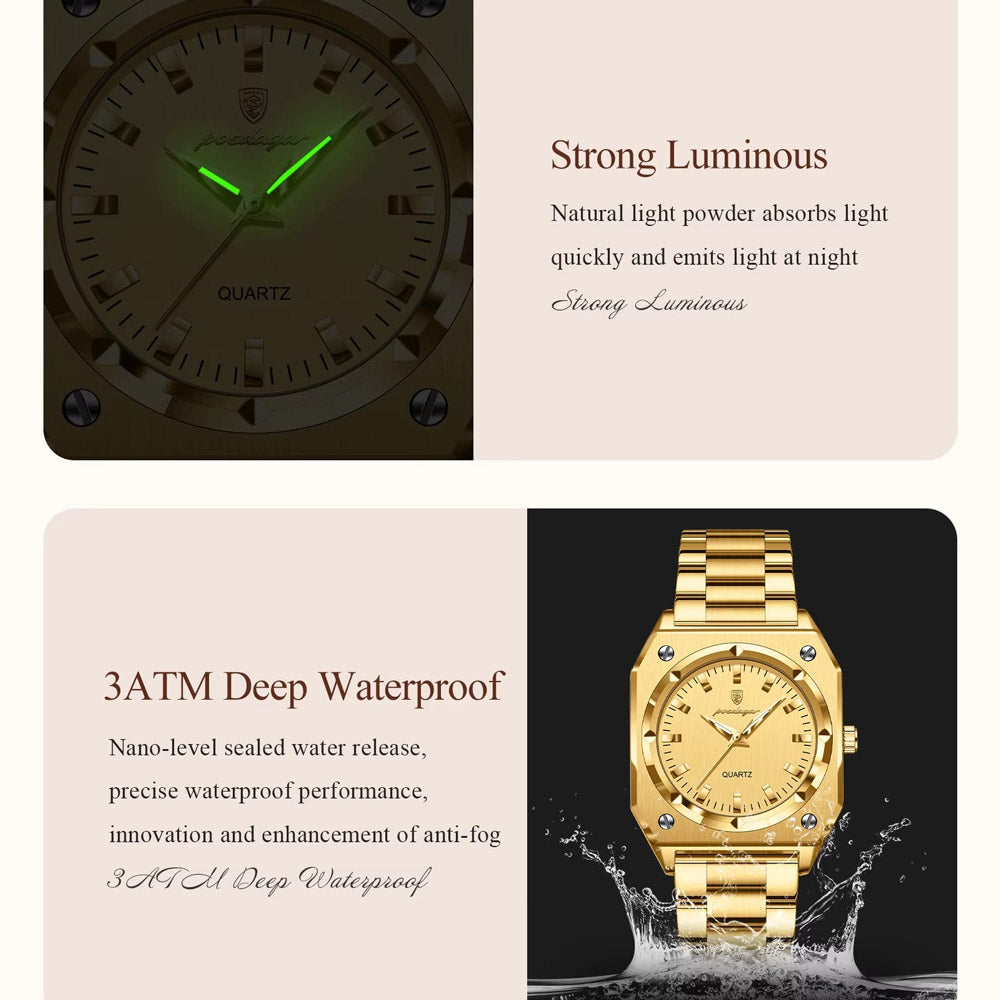 Kadın Saati Sekizgen Kasa Lüks ve Zarif 42444