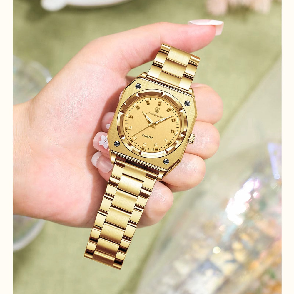 Kadın Saati Sekizgen Kasa Lüks ve Zarif 42444