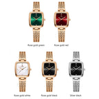 Kadın Saati Örgü Kordonlu Kare Kadran 65745