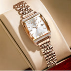 Kadın Saati Kristal Işıltılı Dikdörtgen 16954