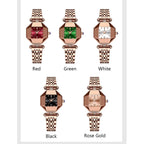 Kadın Saati Geometrik Elmas Kesim 21078