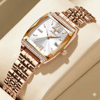 Kadın Saati Kristal Işıltılı Dikdörtgen 16954