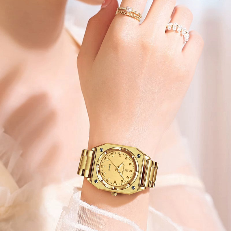 Kadın Saati Sekizgen Kasa Lüks ve Zarif 42444