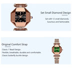 Kadın Saati Geometrik Elmas Kesim 21078