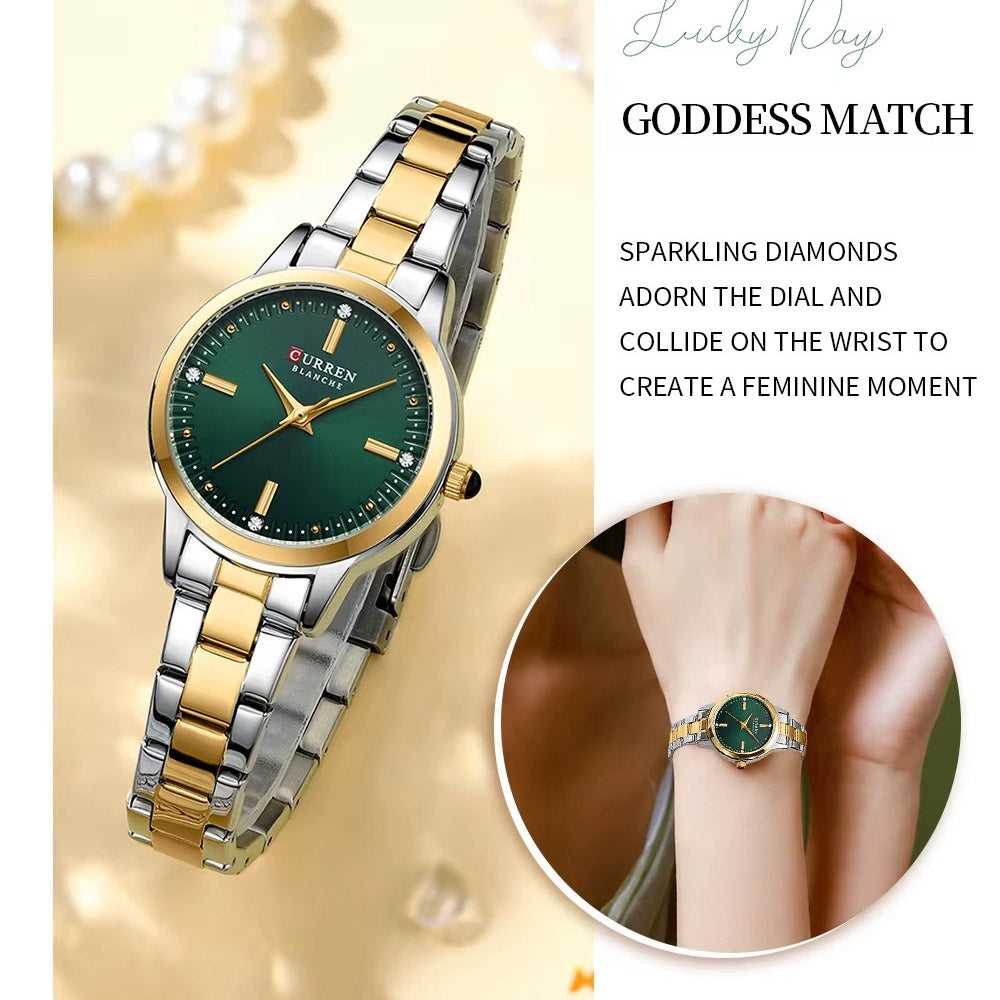 Kadın Saati Klasik Zarafet: Paslanmaz Çelik 39114