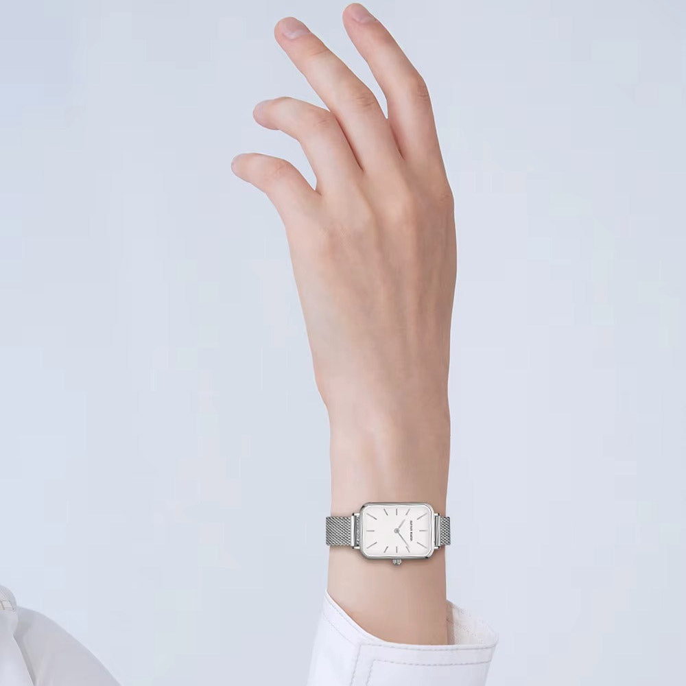 Kadın Saati Dikdörtgen Kasa Minimalist 94200