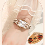 Kadın Saati Kristal Işıltılı Dikdörtgen 16954