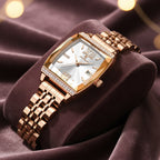 Kadın Saati Kristal Işıltılı Dikdörtgen 16954