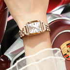 Kadın Saati Kristal Işıltılı Dikdörtgen 16954