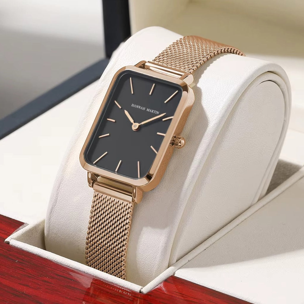 Kadın Saati Dikdörtgen Kasa Minimalist 94200