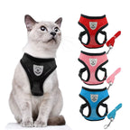 Kedi göğüs tasması kayış seti Reflective 84584