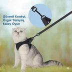 Kedi Göğüs Tasması ve Kayış Seti 88598