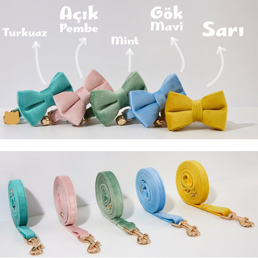 Kedi tasması Kadife İsimli Zilli 14534