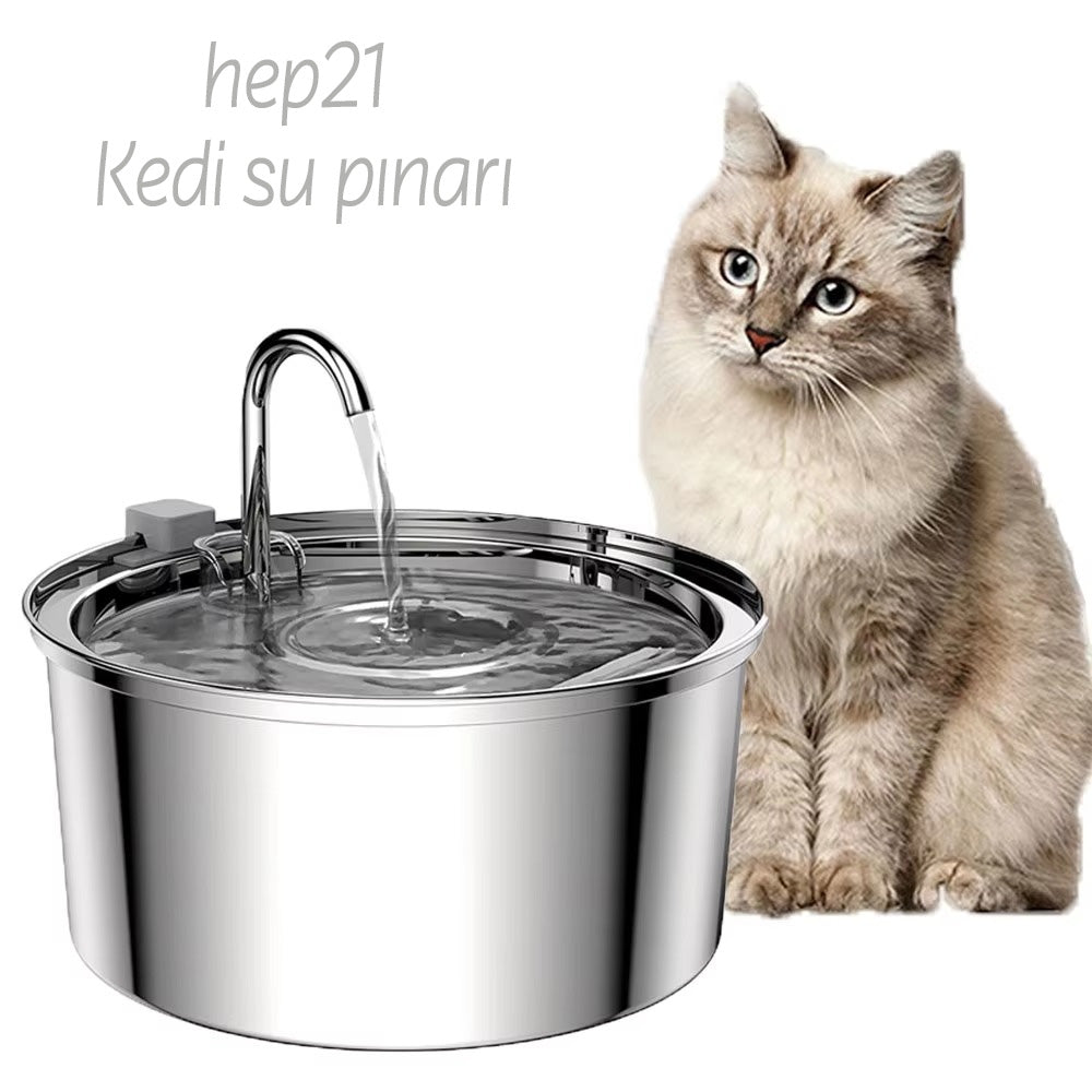 Paslanmaz Çelik Kedi ve Köpek Su Pınarı 71607