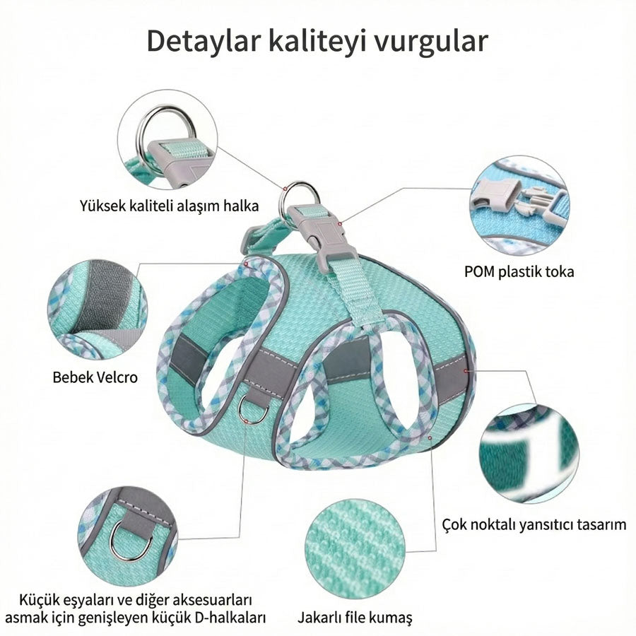 Köpek Göğüs Tasması ve Gezdirme Kayışı Seti 89194