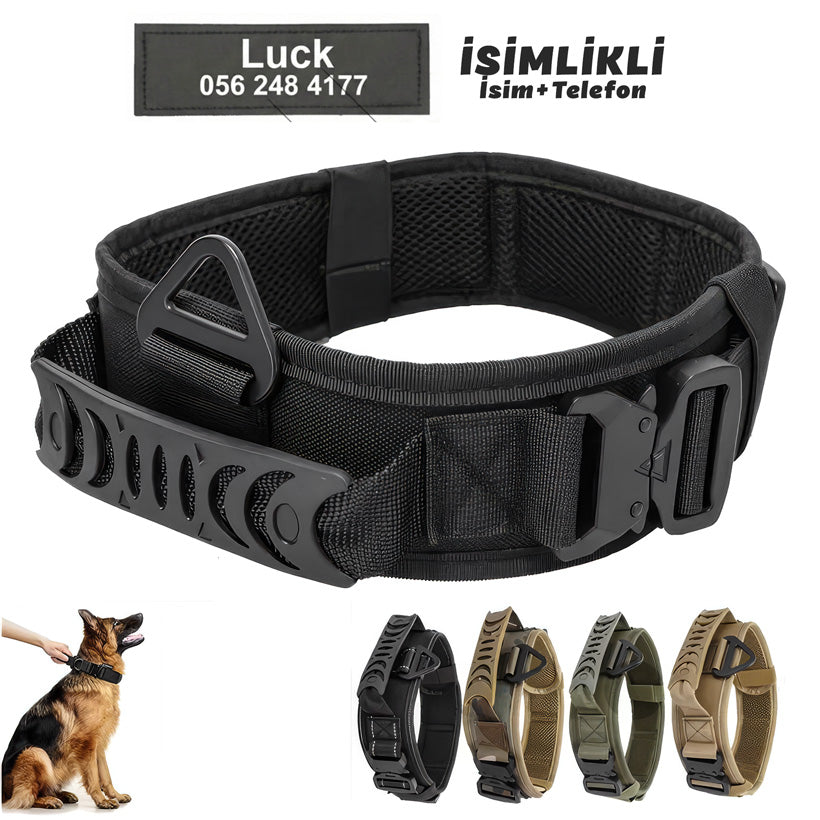 İsimli K9 Taktik Köpek Tasma 68774