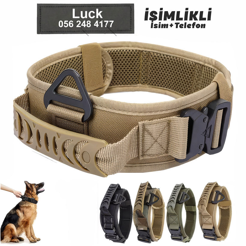 İsimli K9 Taktik Köpek Tasma 68774