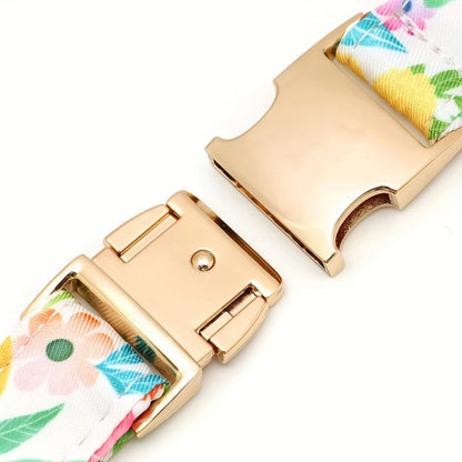 Dog Collar Printed Spring Themed Design 77930