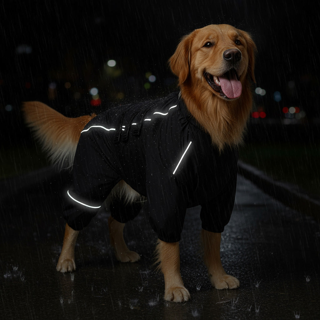 Su Geçirmez Reflektörlü Köpek Yağmurluğu 35321