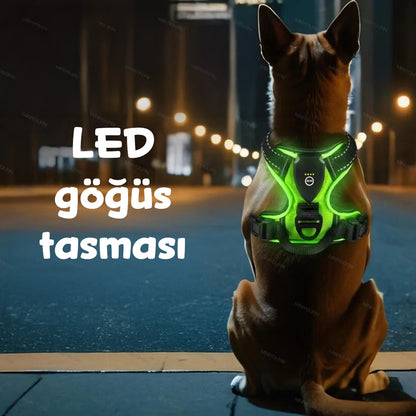 Köpek Göğüs Tasması LED Aydınlatmalı 66652