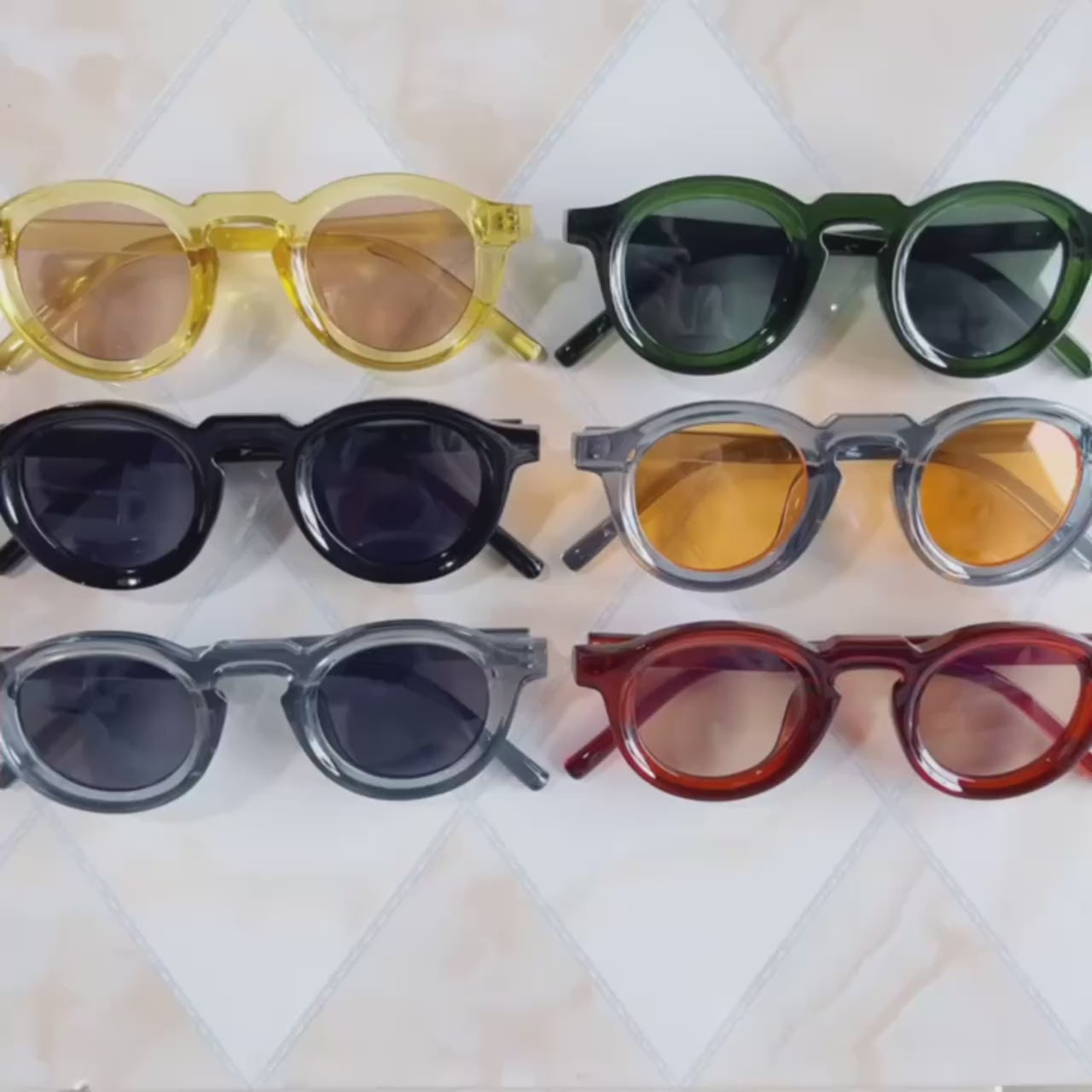 Retro Yuvarlak Güneş Gözlüğü | Unisex Tasarım UV400 Korumalı 23276