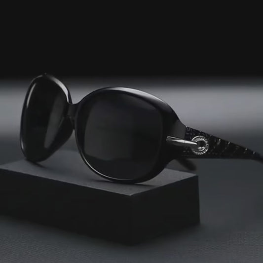 Polarize Kadın Güneş Gözlüğü - Büyük Çerçeve Vintage Tasarım UV400 Koruma 67441