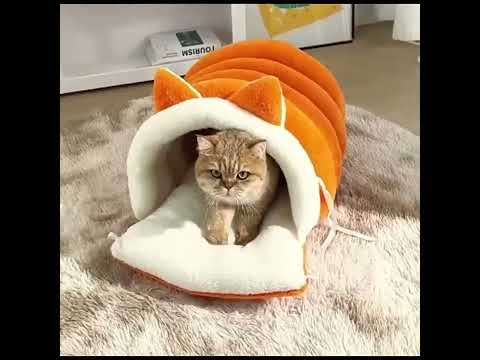 Yumuşak, Sıcak Tutan ve Yıkanabilir Kışlık Kedi Evi 87652