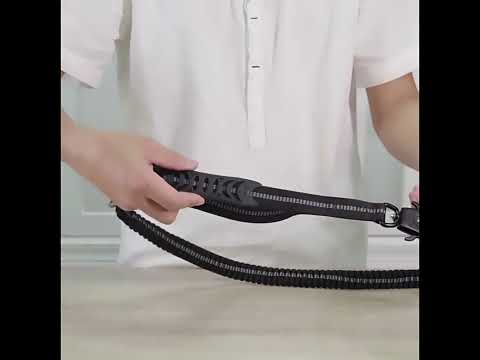 Taktik Bungee Köpek Gezdirme Tasması Emniyet Kemerli ve Şok Emici 16424