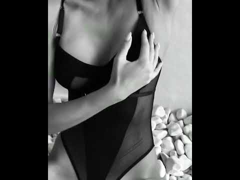 Transparan Dantel Bodysuit Sırt Dekolteli Seksi Vücut Çorabı Siyah Fantazi İç Giyim 63165