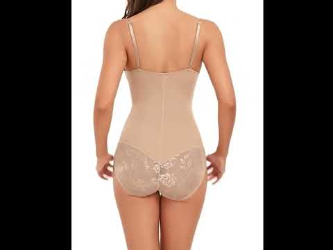 Dantel Detaylı Balenli Push-Up Toparlayıcı Bodysuit Korse 40193