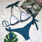Taşlı Brazilian Üçgen Bikini Modeli 12794001