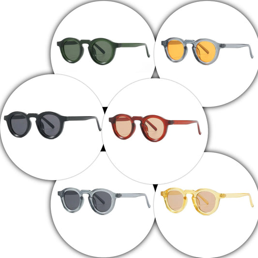 Retro Yuvarlak Güneş Gözlüğü | Unisex Tasarım UV400 Korumalı 23276