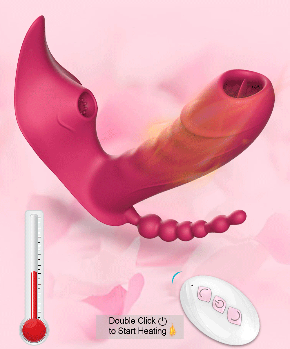 Isıtmalı Kadın Vibratörü G-Noktası Oral Dil Yalama Dildo Kumandalı 48936638