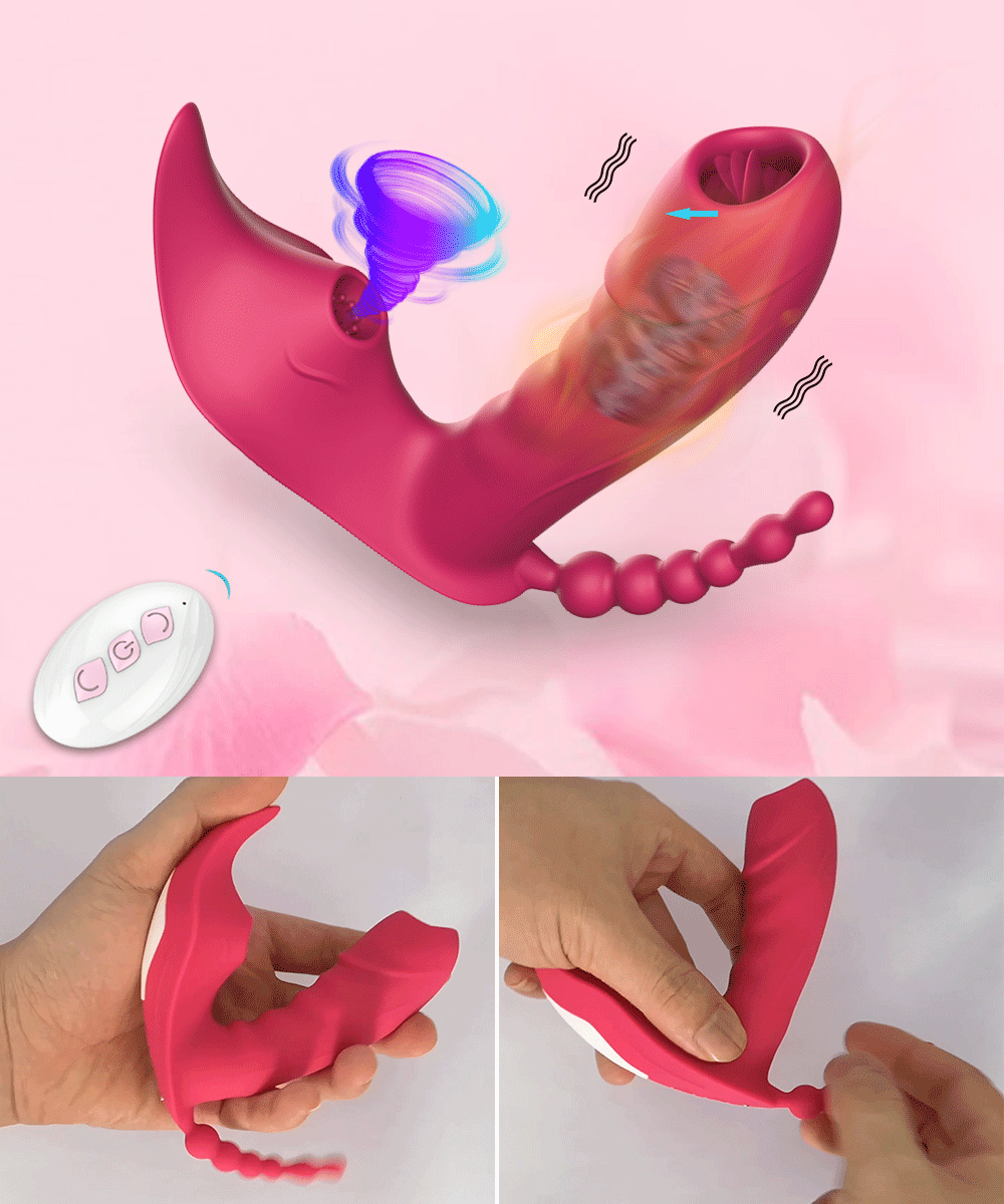 Isıtmalı Kadın Vibratörü G-Noktası Oral Dil Yalama Dildo Kumandalı 48936638