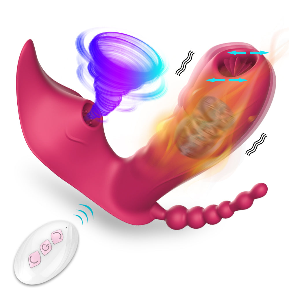 Isıtmalı Kadın Vibratörü G-Noktası Oral Dil Yalama Dildo Kumandalı 48936638
